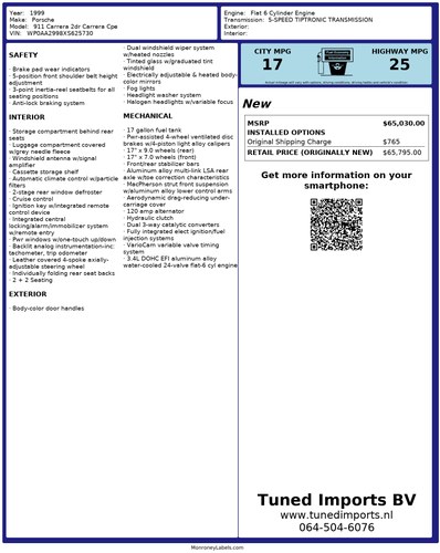 1999 Porsche 996 (911) Carrera Coupe 3,4L For Sale (picture 91 of 99)