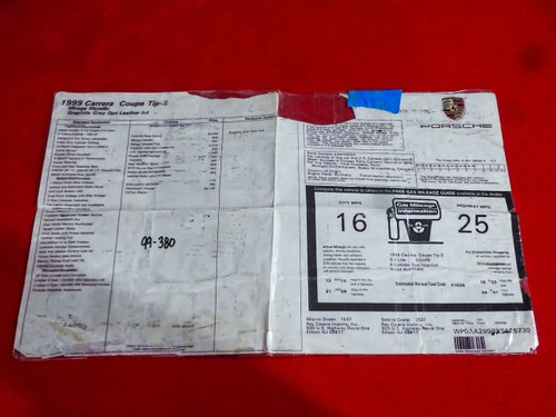 1999 Porsche 996 (911) Carrera Coupe 3,4L For Sale (picture 99 of 99)