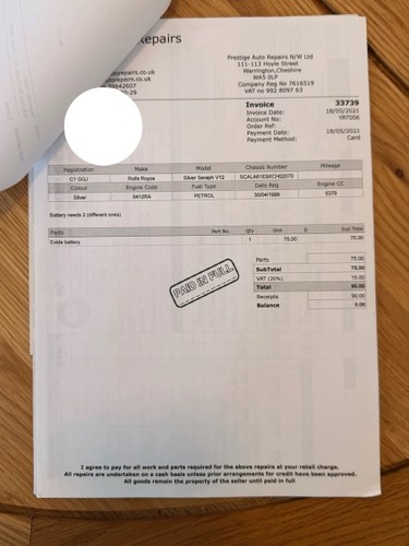 1999 Rolls-Royce Silver Seraph Te koop (foto 212 van 212)