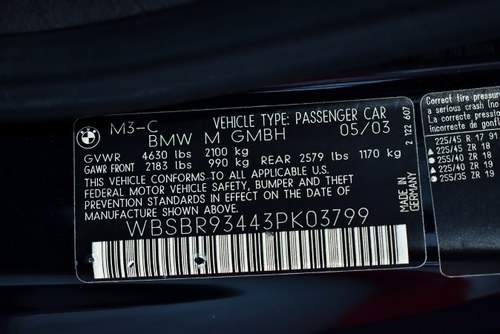 2003 BMW (E46) M3 Convertible 3,2L “Manual w O/D” zum Verkauf (Bild 81 von 96)