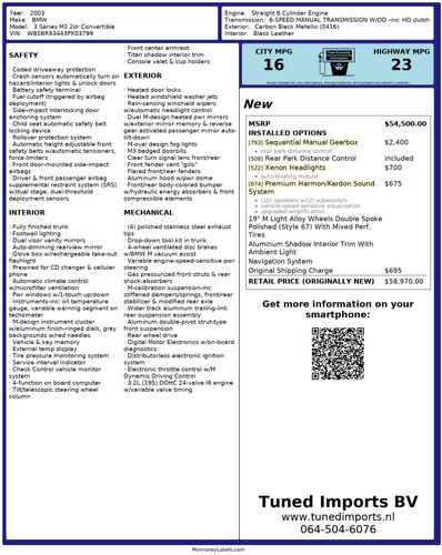 2003 BMW (E46) M3 Convertible 3,2L “Manual w O/D” zum Verkauf (Bild 96 von 96)