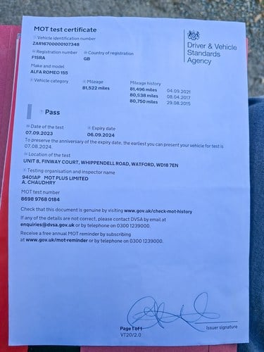 1994 Alfa Romeo 155 TS 1.8 Silverstone à venda (imagem 255 de 260)