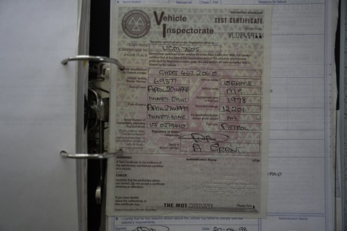 1978 MG MGB GT For Sale (picture 172 of 181)