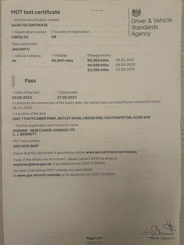 2002 Jaguar XJ8 SE X308 zum Verkauf (Bild 118 von 124)