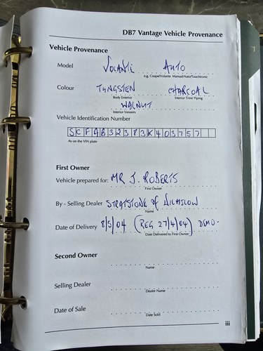 2004 Aston Martin DB7 V12 Vantage Volante till salu (bild 116 av 125)