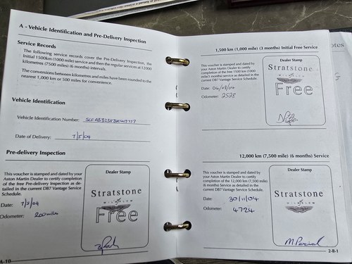 2004 Aston Martin DB7 V12 Vantage Volante till salu (bild 117 av 125)