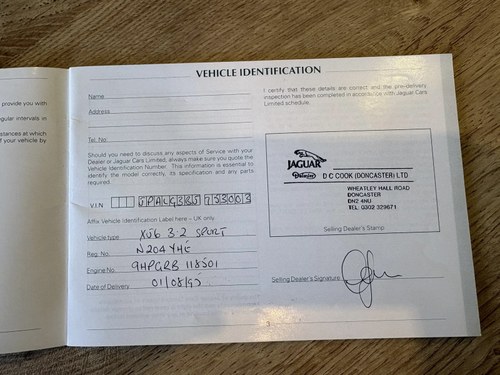 1995 Jaguar XJ6 Sport Auto For Sale (picture 130 of 139)