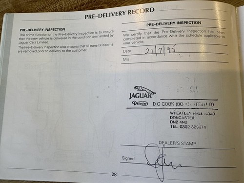 1995 Jaguar XJ6 Sport Auto For Sale (picture 138 of 139)