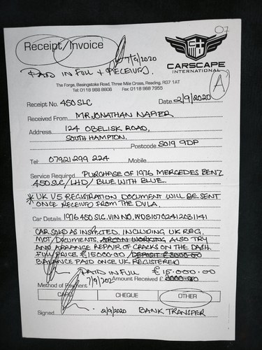 1980 Mercedes Benz 450SLC C107 For Sale (picture 167 of 175)