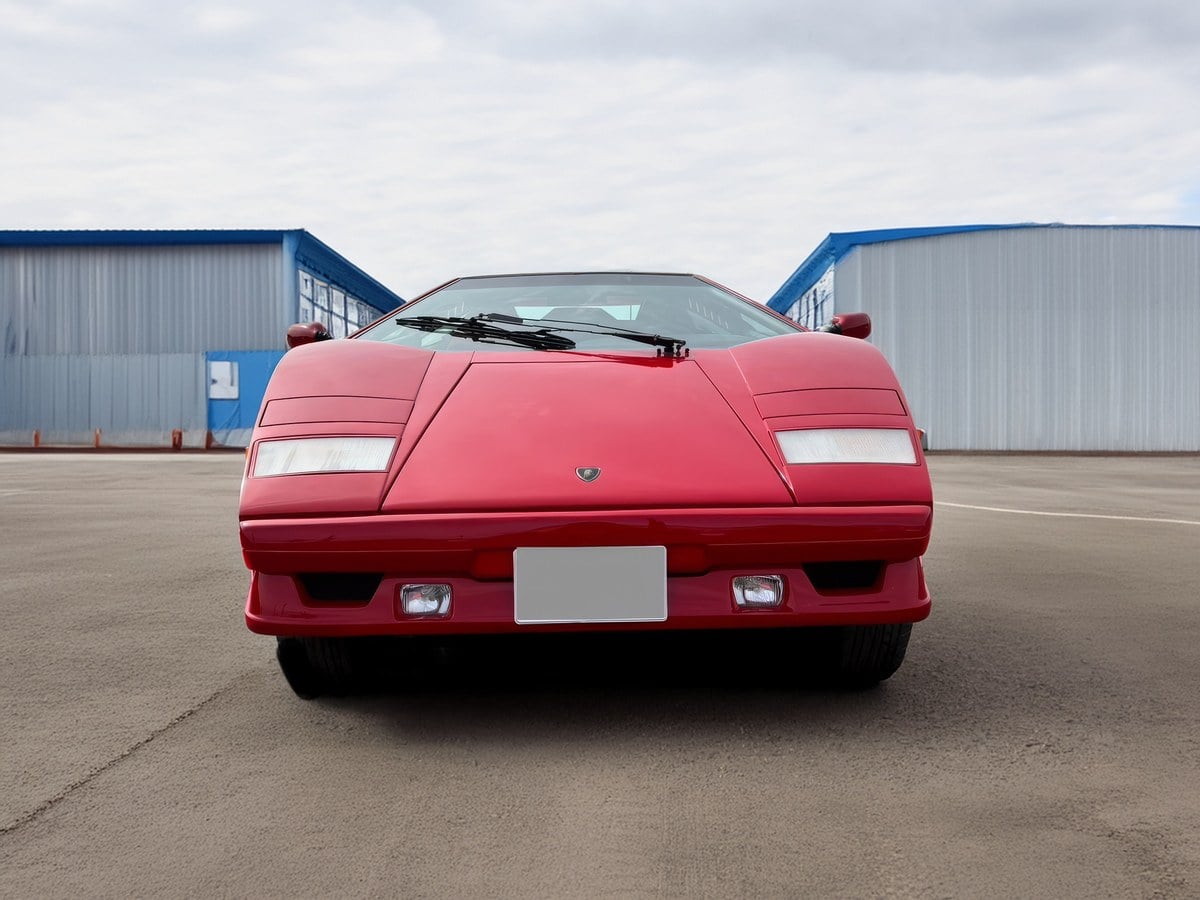 Countach Japan 1989 Lamborghini Countach Red Manual, 5 speed Left Hand Drive in Japan ...