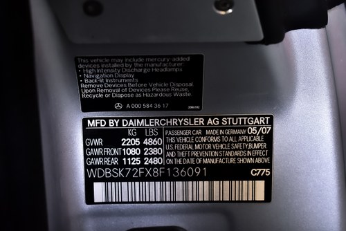 2008 Mercedes-Benz R230 SL55 AMG "Glass Sunroof" Convertible 5,5L V8 Te koop (foto 101 van 112)