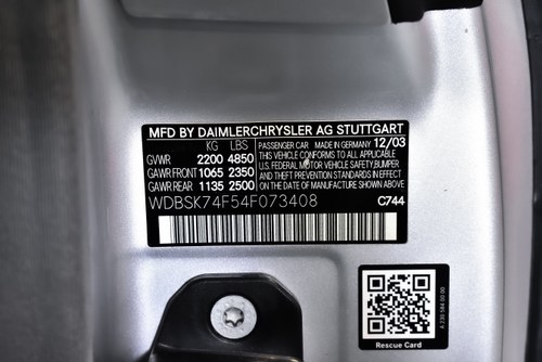 2004 Mercedes-Benz R230 SL55 AMG “Glass Sunroof” Convertible 5,5L V8 For Sale (picture 108 of 119)