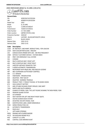 2003 Mercedes-Benz SL55 AMG R230 For Sale (picture 100 of 101)