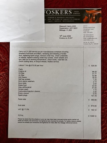 2002 Maserati 4200 GT Cambiocorsa Spyder For Sale (picture 101 of 117)