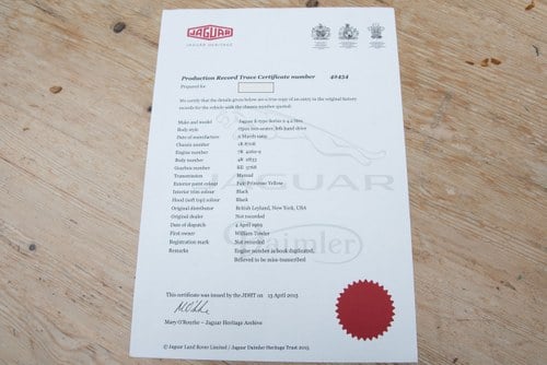 1969 Jaguar E-Type Series 2 OTS till salu (bild 185 av 203)