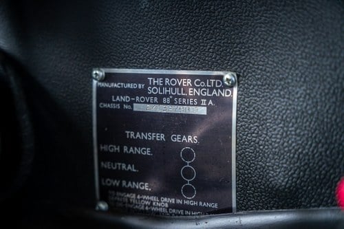 1968 Land Rover Series 2A For Sale (picture 63 of 142)