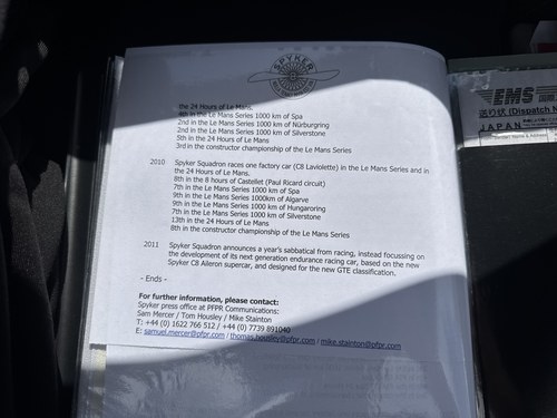 2009 Spyker C8 Laviolette 186 à vendre (picture 161 of 168)