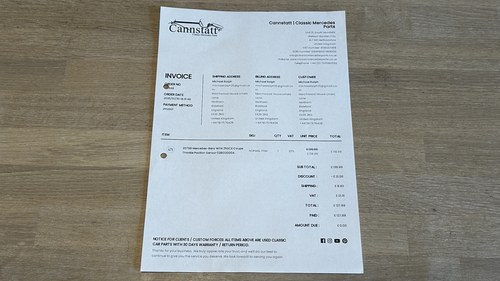 1972 Mercedes-Benz 250 CE W114 For Sale (picture 238 of 240)