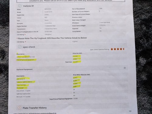 1999 Mercedes-Benz SL 320 AMG Edition En venta (imagen 242 de 258)