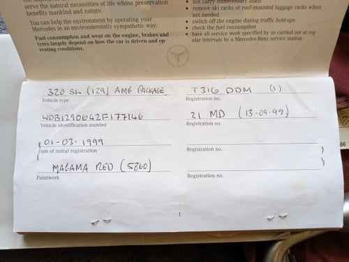 1999 Mercedes-Benz SL 320 AMG Edition En venta (imagen 248 de 258)