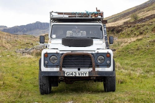 1990 Land Rover Defender 110 SW 4C Camper Van till salu (bild 2 av 140)