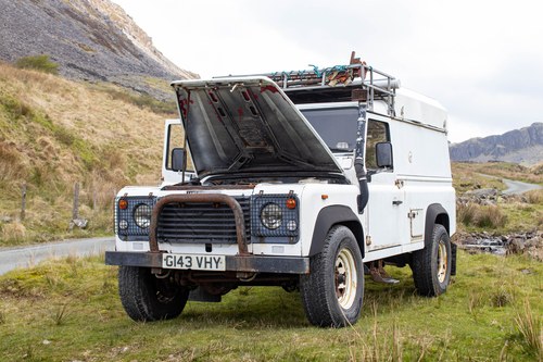 1990 Land Rover Defender 110 SW 4C Camper Van till salu (bild 122 av 140)