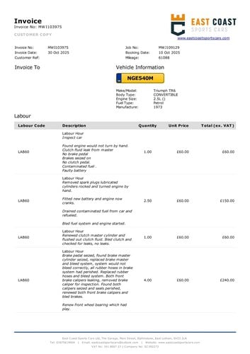 1973 Triumph TR6 MOD En venta (imagen 113 de 114)