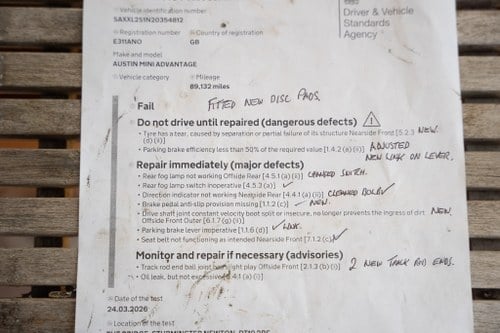 1988 Mini Cooper S tribute 1,275cc zum Verkauf (Bild 116 von 122)