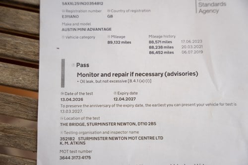 1988 Mini Cooper S tribute 1,275cc zum Verkauf (Bild 117 von 122)