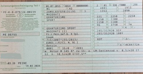 2015 Maserati Granturismo Sport 4.7L V8 till salu (bild 147 av 156)