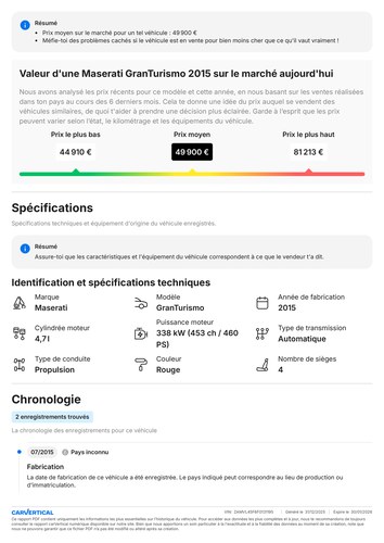 2015 Maserati Granturismo Sport 4.7L V8 till salu (bild 154 av 156)