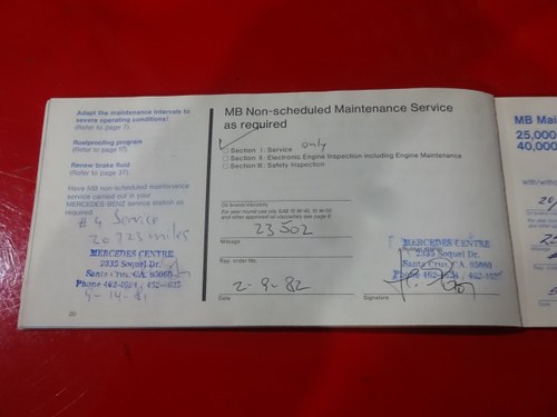 1978 Mercedes-Benz 450 SL R107 For Sale (picture 134 of 162)