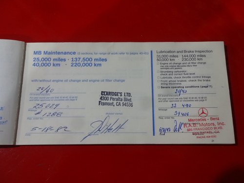 1978 Mercedes-Benz 450 SL R107 For Sale (picture 135 of 162)