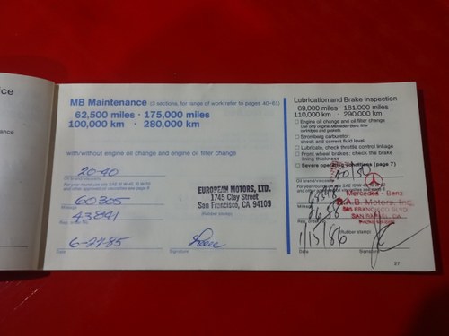 1978 Mercedes-Benz 450 SL R107 For Sale (picture 138 of 162)