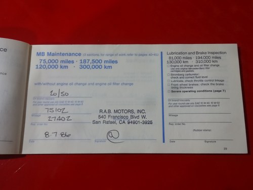 1978 Mercedes-Benz 450 SL R107 For Sale (picture 139 of 162)