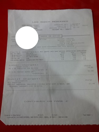 1978 Mercedes-Benz 450 SL R107 For Sale (picture 142 of 162)