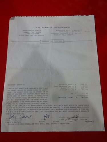 1978 Mercedes-Benz 450 SL R107 For Sale (picture 143 of 162)