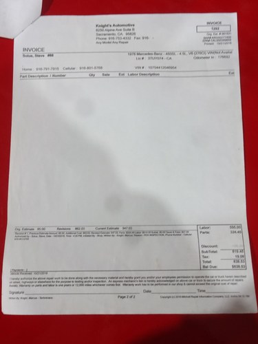 1978 Mercedes-Benz 450 SL R107 For Sale (picture 150 of 162)