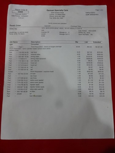 1978 Mercedes-Benz 450 SL R107 For Sale (picture 152 of 162)