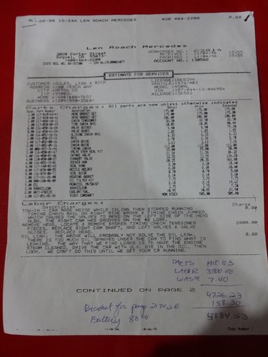 1978 Mercedes-Benz 450 SL R107 For Sale (picture 153 of 162)