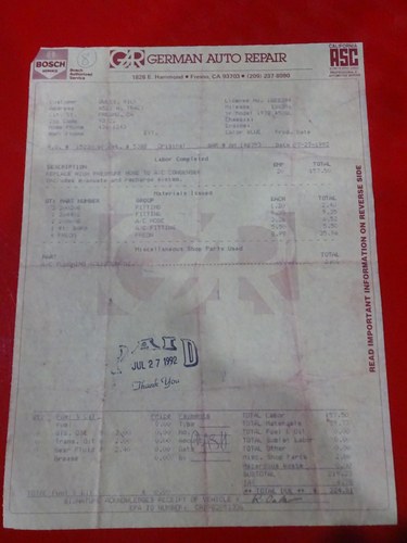 1978 Mercedes-Benz 450 SL R107 For Sale (picture 157 of 162)