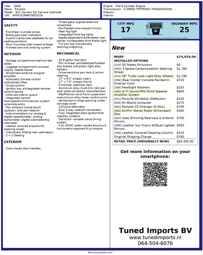 2000 Porsche 996 (911) Carrera 4 Cabriolet 3.4L Te koop (foto 86 van 89)