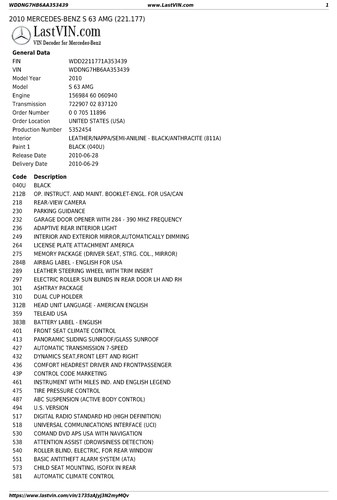 2010 Mercedes-Benz Mercedes-Benz S63 AMG Sedan 6,3L V8 à vendre (picture 116 of 119)