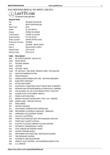 2015 Mercedes-Benz GL550 4Matic For Sale (picture 91 of 93)