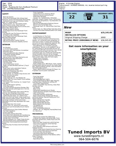 2016 Ford Mustang Ecoboost Convertible 2.3 à venda (imagem 86 de 86)