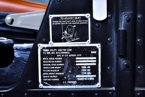 1989 AM General HMMWV M998 “Humvee” 6,2L V8 à vendre (picture 41 of 104)