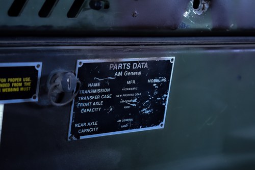 1989 AM General HMMWV M998 “Humvee” 6,2L V8 à vendre (picture 55 of 104)