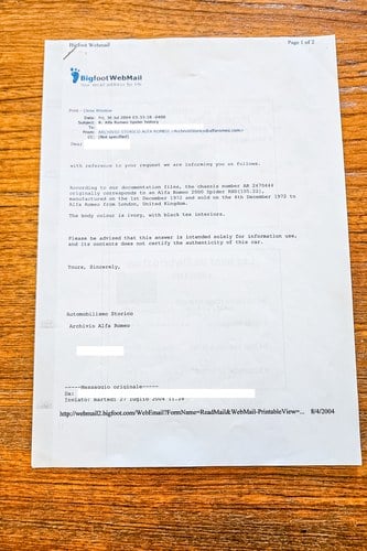 1973 Alfa Romeo Spider 2000 RHD Series 2 For Sale (picture 163 of 168)