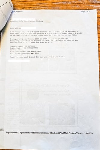 1973 Alfa Romeo Spider 2000 RHD Series 2 For Sale (picture 164 of 168)