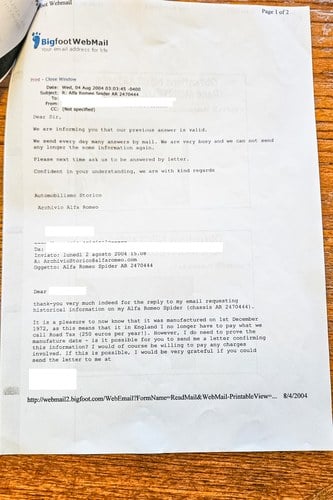 1973 Alfa Romeo Spider 2000 RHD Series 2 For Sale (picture 165 of 168)